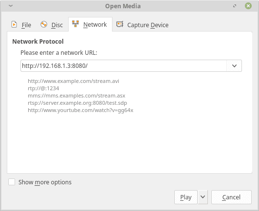 Streaming source URL