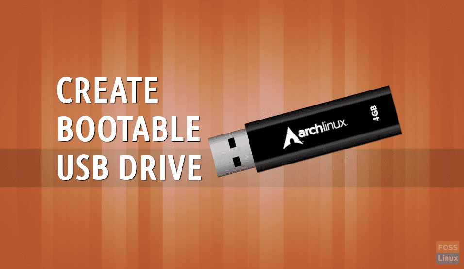 to bootable Arch USB drive Ubuntu