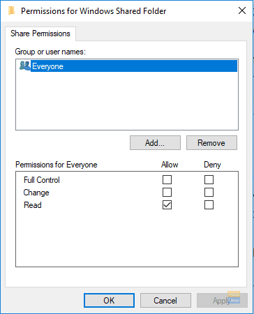 Set Sharing Permissions