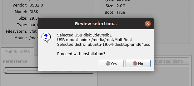 Proceed with installation