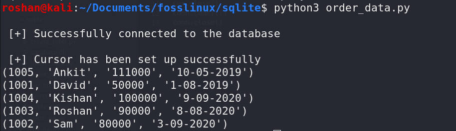 querying data in a specific order