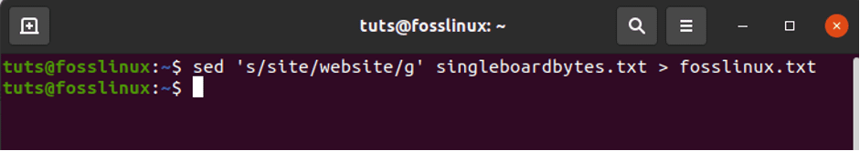 String Replacement using sed