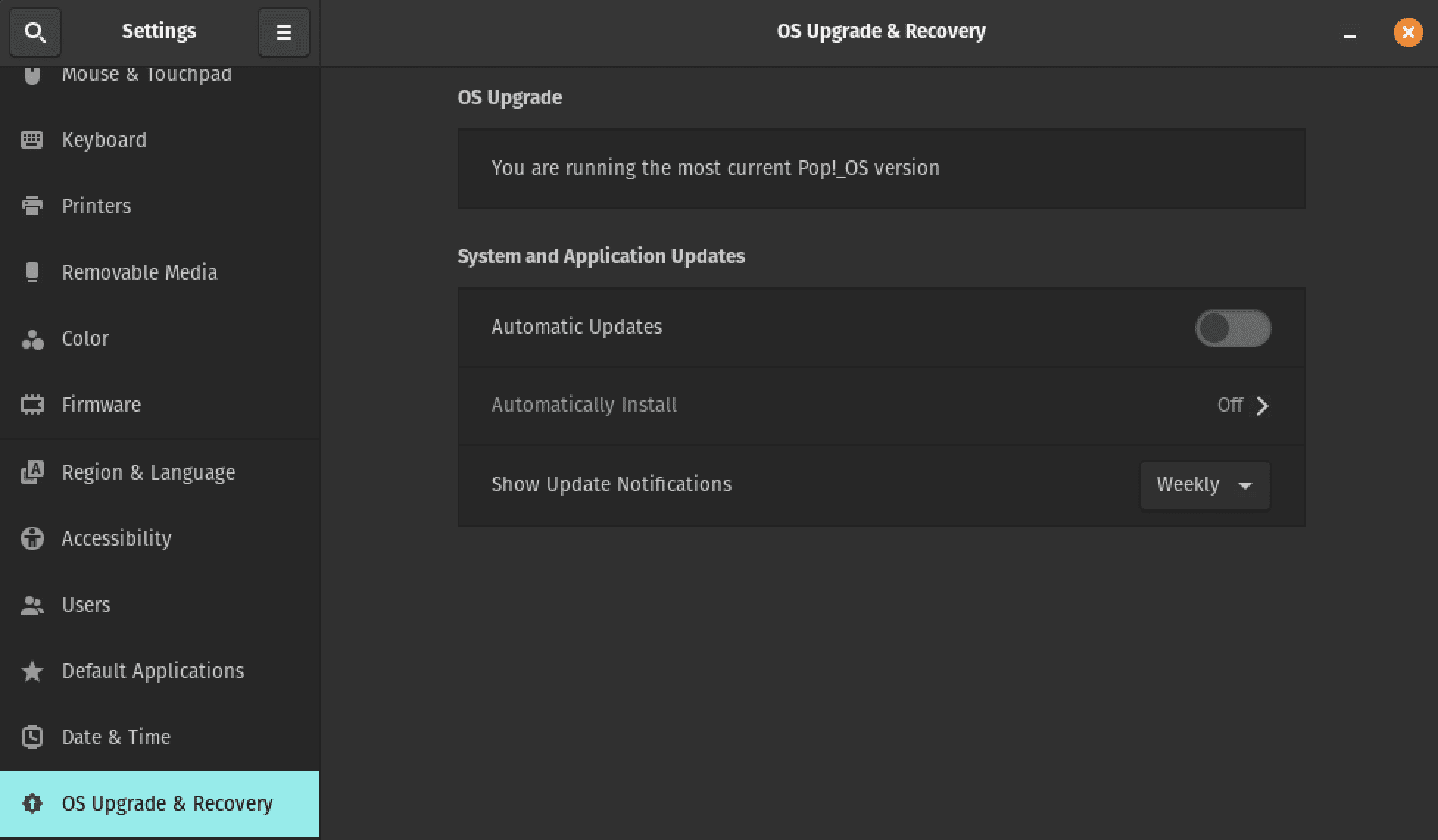 os upgrade & recovery