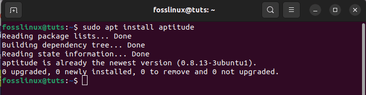 install aptitude