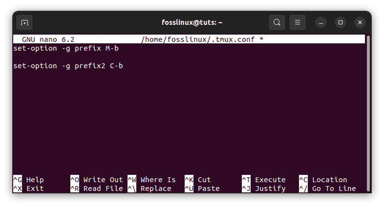 set two commands as prefixes
