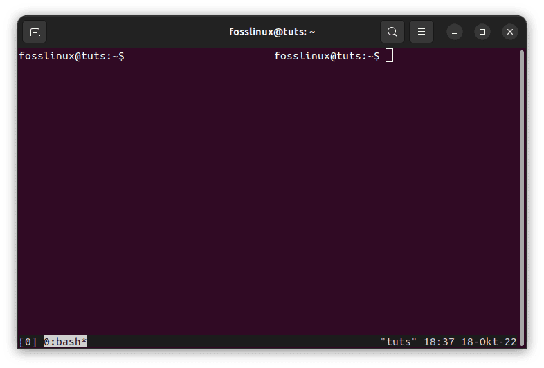 split window horizontally