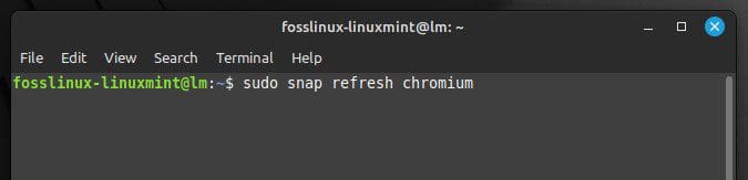 Refreshing package installation