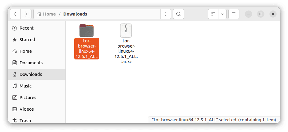 extract downloaded package