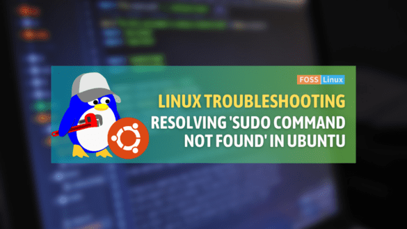 resolving 'sudo command not found' in ubuntu