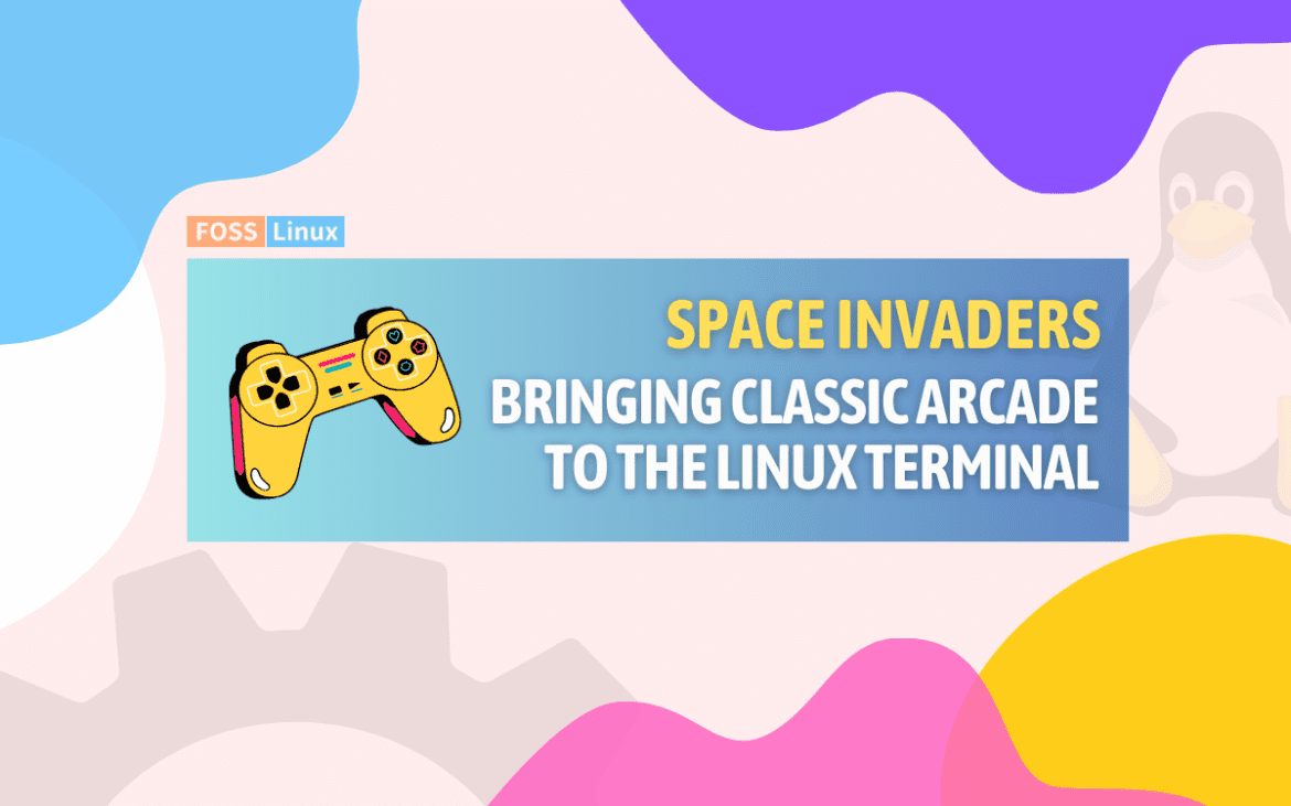 play space invaders linux terminal